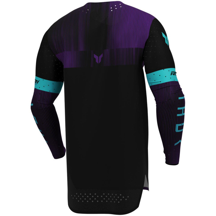 Maillot Thor sportmode vanish noir/violet | Oxmoto