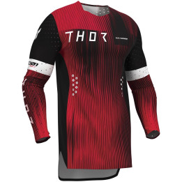 Maillot Thor sportmode vanish noir/rouge | Oxmoto
