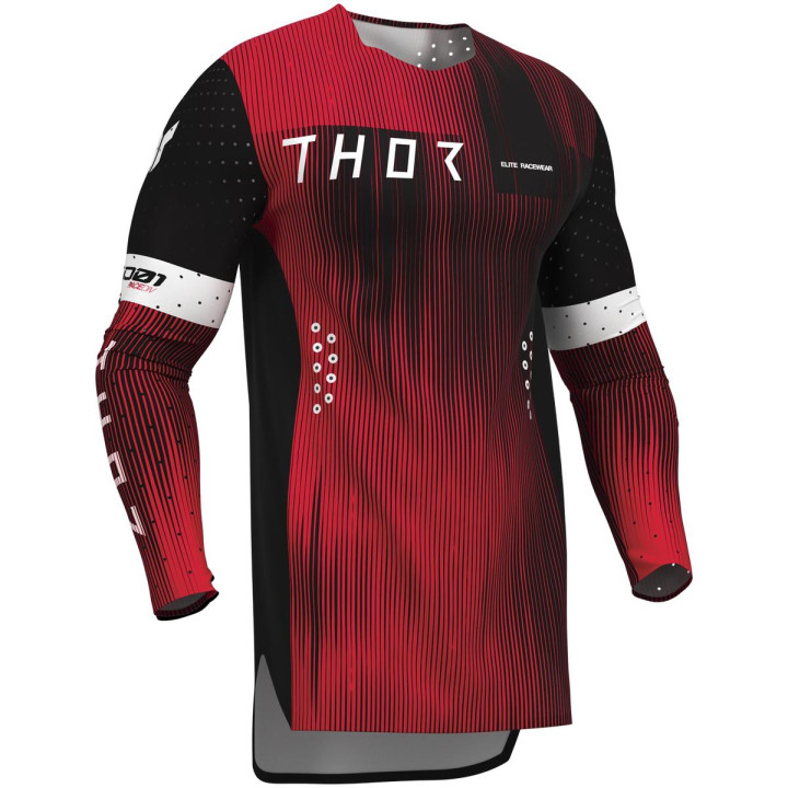 Maillot Thor sportmode vanish noir/rouge | Oxmoto