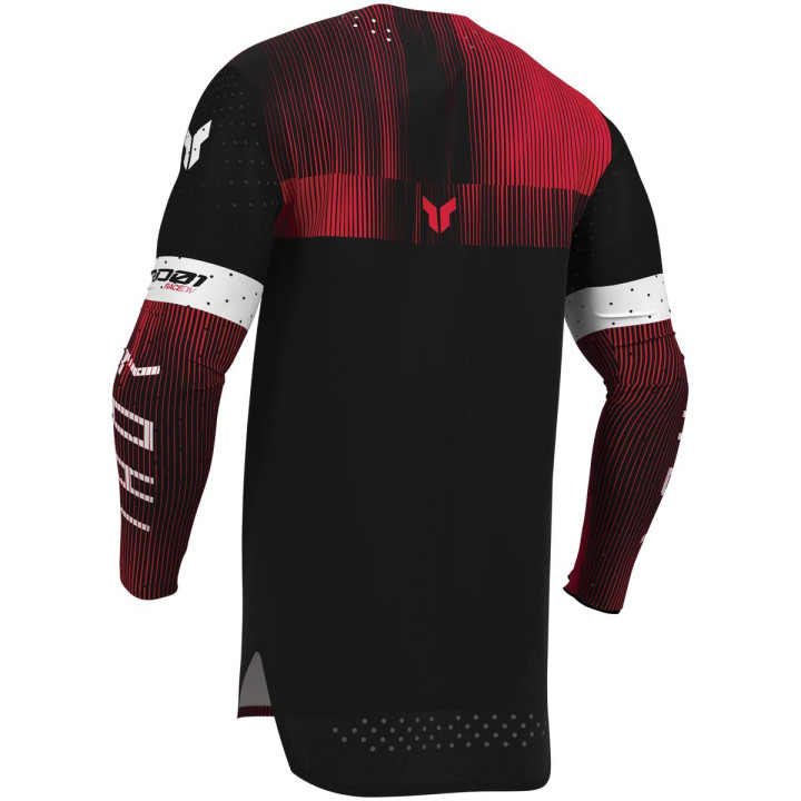 Maillot Thor sportmode vanish noir/rouge | Oxmoto