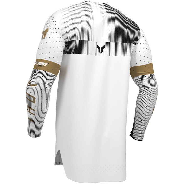 Maillot Thor sportmode vanish blanc/noir | Oxmoto