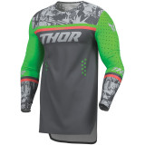 Maillot Thor sportmode punkd gris/vert | Oxmoto