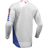 Maillot Thor launchmode air darkside blanc/bleu | Oxmoto