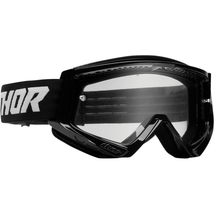 Masque Thor combat racer noir/blanc | Oxmoto