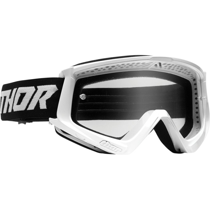 Masque Thor combat racer blanc/noir | Oxmoto