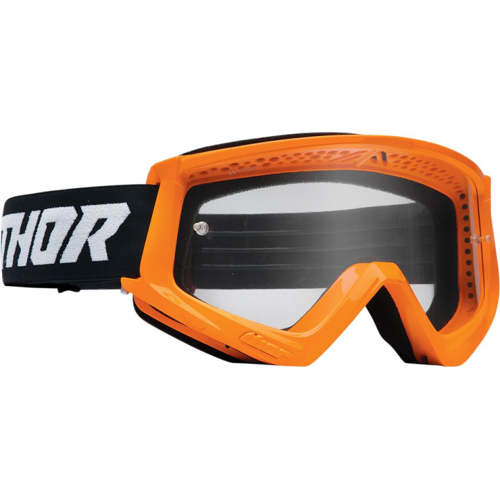 Masque Thor combat racer fl orange/noir | Oxmoto