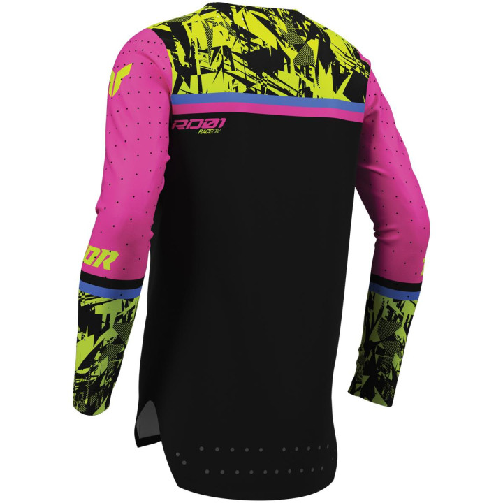 Maillot enfant Thor sportmode punkd noir/fu | Oxmoto