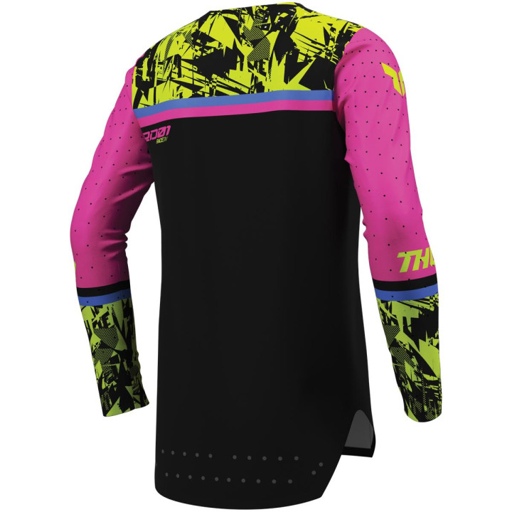 Maillot enfant Thor sportmode punkd noir/fu | Oxmoto