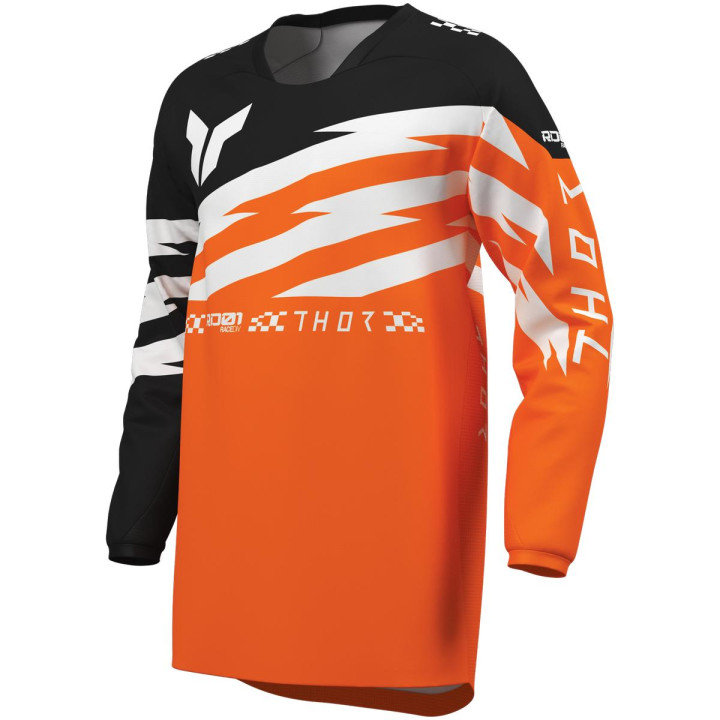 Maillot enfant Thor launchmode shockie fl orange/noir
