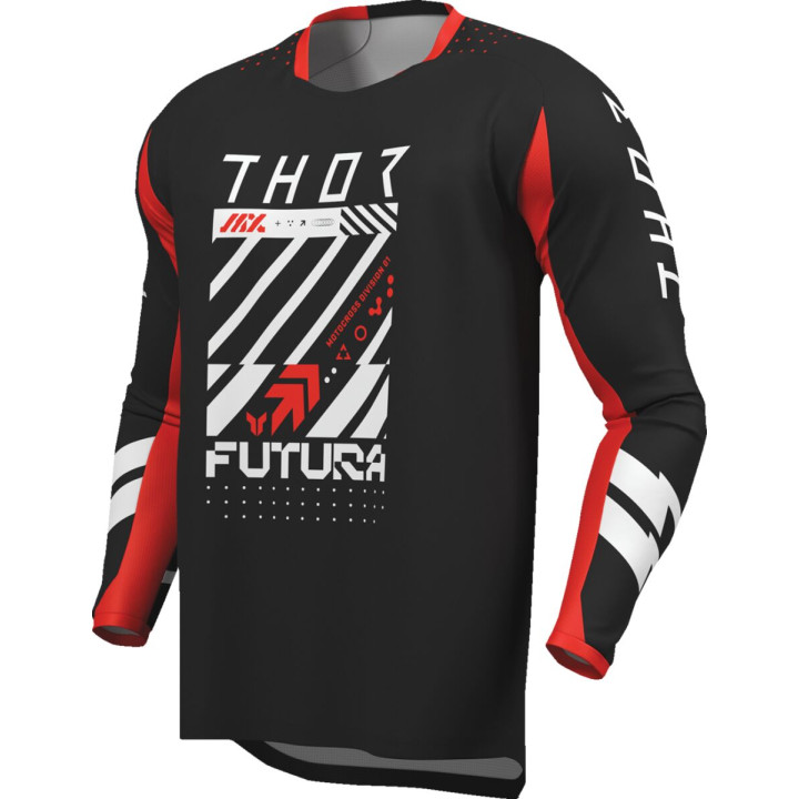 Maillot enfant Thor launchmode futura noir/rouge 29122590