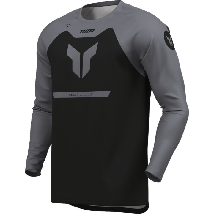 Maillot enfant Thor ridemode menace noir | Oxmoto