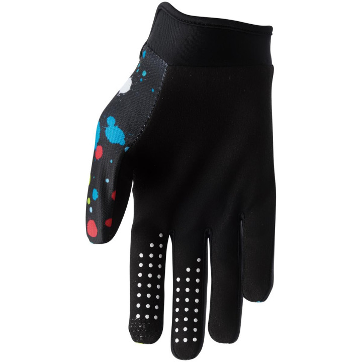 Gants enfant Thor launchmode splat noir | Oxmoto