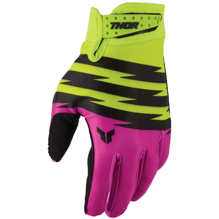 Gants enfant Thor launchmode shockie ac/fu | Oxmoto