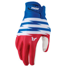 Gants enfant Thor launchmode shockie rouge/bleu | Oxmoto