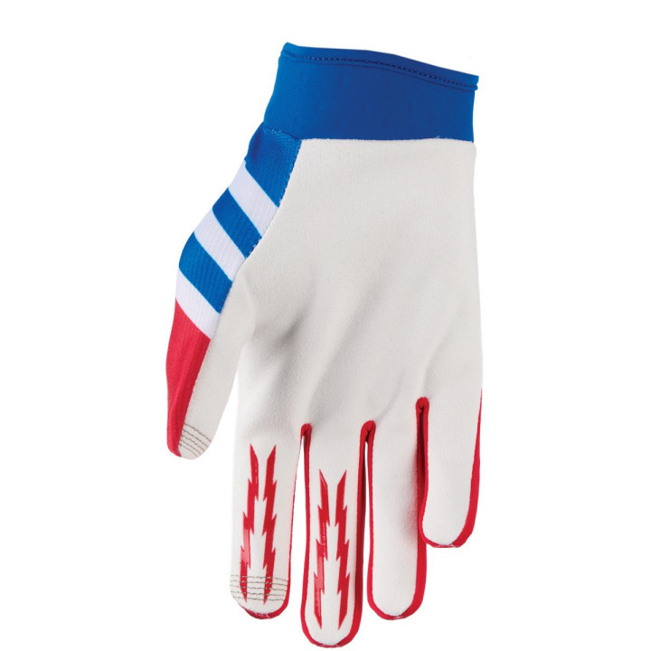 Gants enfant Thor launchmode shockie rouge/bleu | Oxmoto