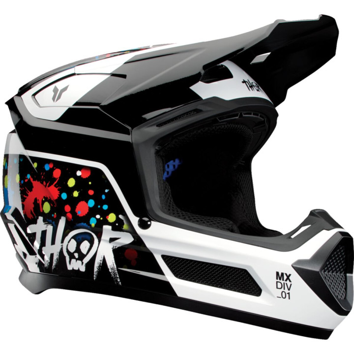 Casque enfant Thor fleet splat noir | Oxmoto