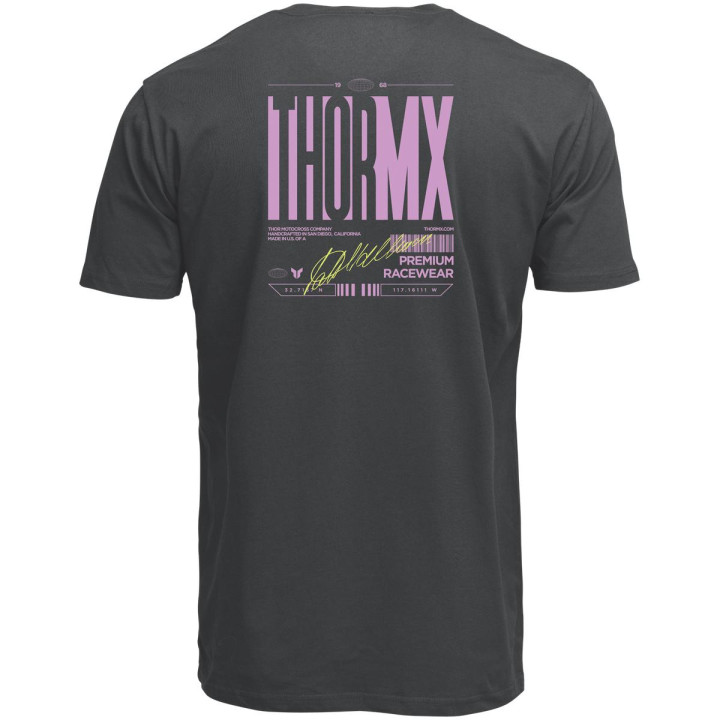 T-shirt Thor signature coal | Oxmoto