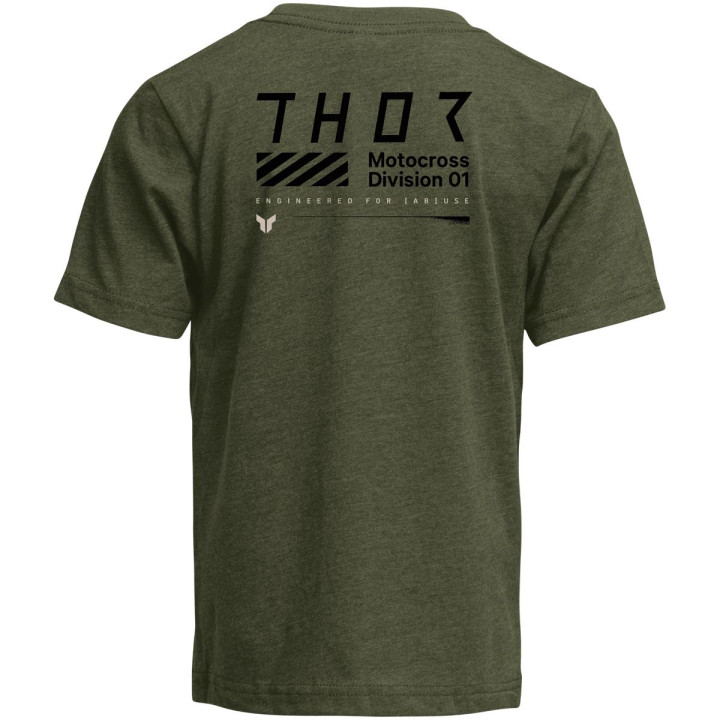 T-shirt enfant Thor stamp olive | Oxmoto