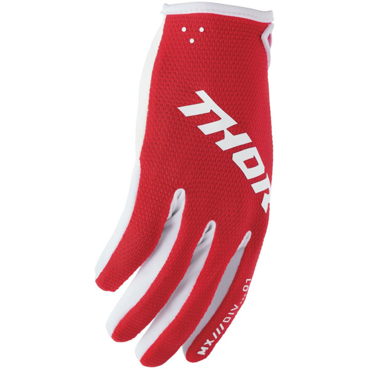 Gants Thor ridemode static rouge 33308337 | Oxmoto