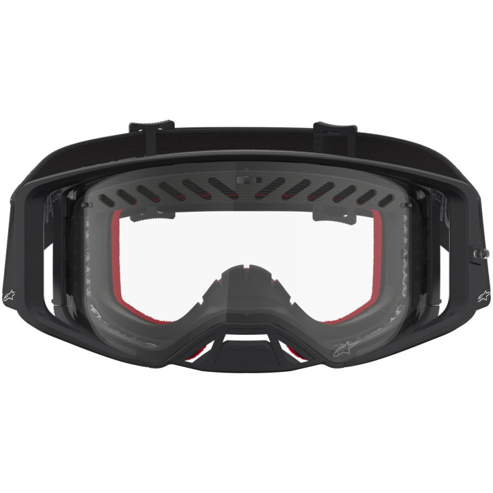 Masque Alpinestars supertech dura air fluid noir argent transparent