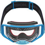Masque Alpinestars supertech dura air fluid bleu dégradé argent transparent