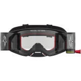 Masque Alpinestars supertech firma noir argent transparent