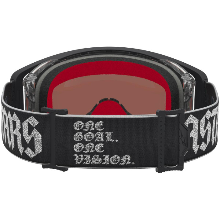 Masque Alpinestars supertech atrox noir argent miroir rose