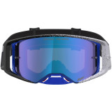 Masque Alpinestars supertech hiten noir blithe bleu miroir bleu