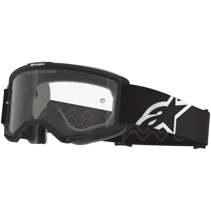 Masque Alpinestars vision otg noir gris transparent | Oxmoto