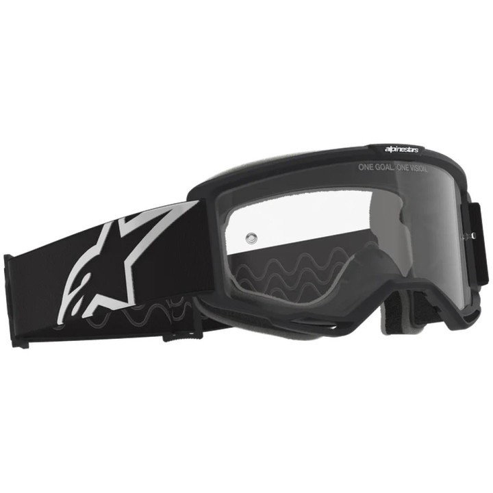 Masque Alpinestars vision otg noir gris transparent | Oxmoto