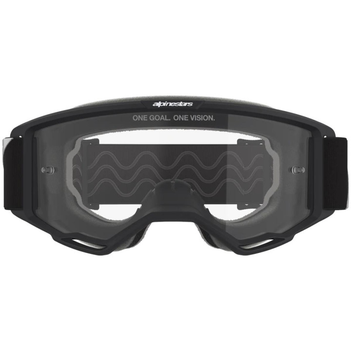 Masque Alpinestars vision otg noir gris transparent | Oxmoto