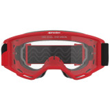 Masque Alpinestars vision otg rouge noir blanc transparent