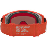 Masque Alpinestars supertech vesta orange argent miroir argent