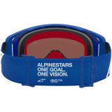 Masque Alpinestars supertech vesta blithe bleu blanc miroir bleu