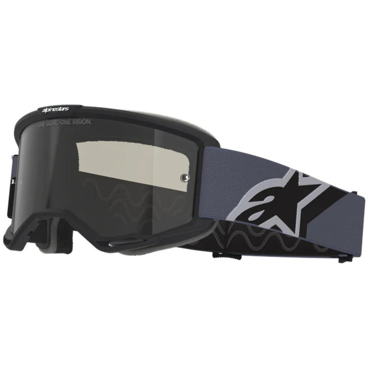 Masque Alpinestars vision sand noir gris foncé fumé | Oxmoto