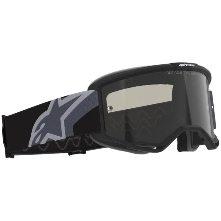 Masque Alpinestars vision sand noir gris foncé fumé | Oxmoto