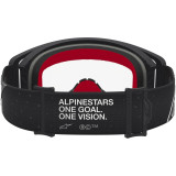 Masque Alpinestars supertech vesta noir mat argent transparent