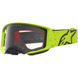 Masque Alpinestars supertech vesta jaune fluo noir transparent