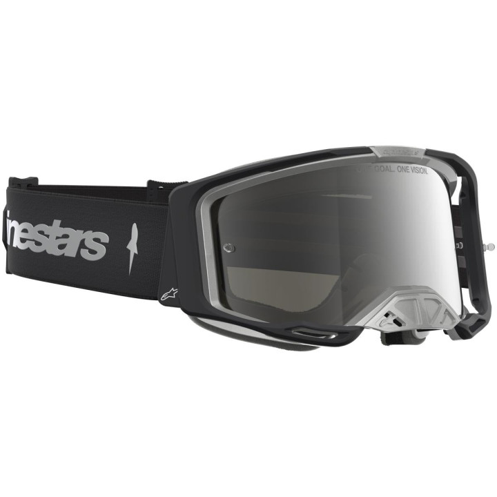 Masque Alpinestars vision 8 amber noir argent miroir argent