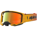 Masque Alpinestars vision 8 amber fire rouge noir miroir rouge