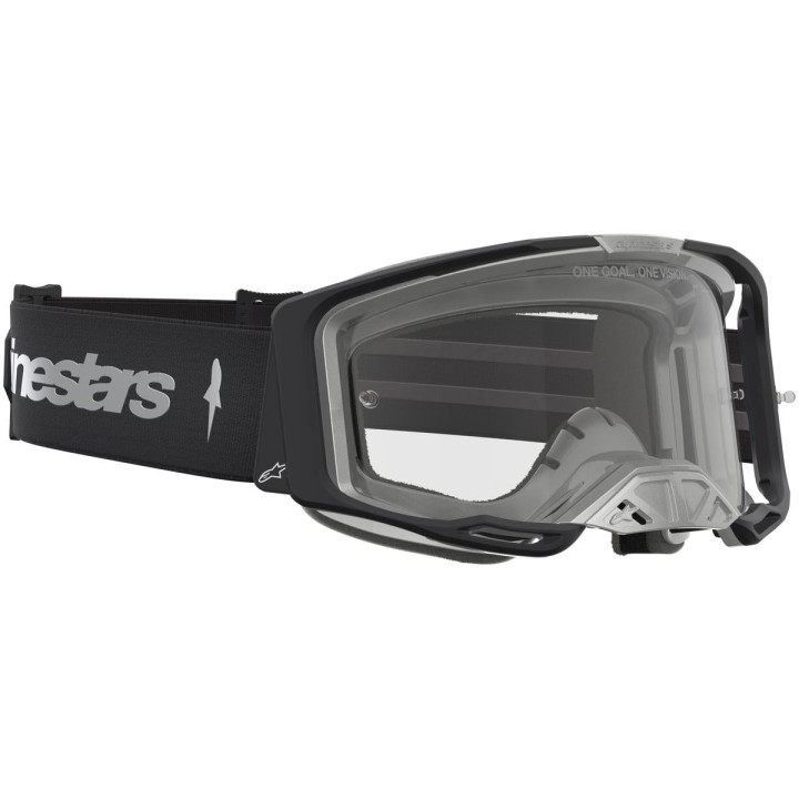 Masque Alpinestars vision 8 amber noir argent transparent 5101527-1742-OS