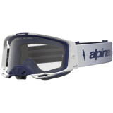 Masque Alpinestars vision 8 amber blanc navy transparent