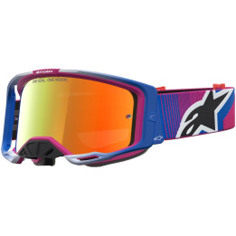 Masque Alpinestars vision 8 maven fire rouge noir miroir rouge