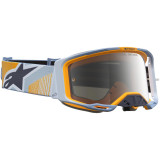 Masque Alpinestars vision 8 maven dust bleu orange miroir argent