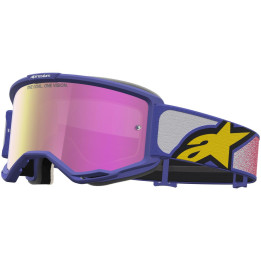 Masque Alpinestars vision 5 drag rouge violet miroir rose