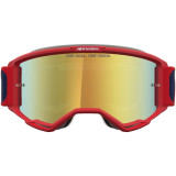 Masque Alpinestars vision 5 drag fire rouge bleu miroir or