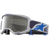 Masque Alpinestars vision 5 drag light lilac bleu miroir argent