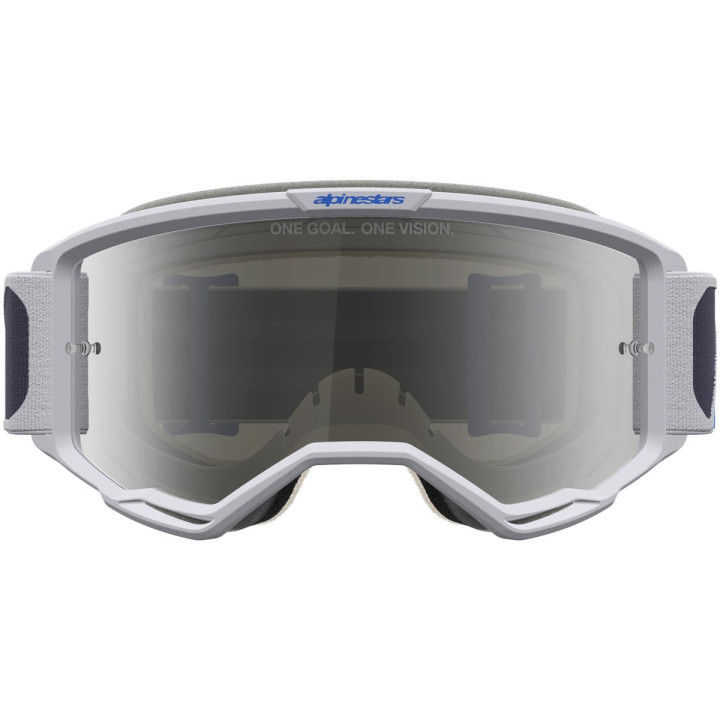 Masque Alpinestars vision 5 drag light lilac bleu miroir argent