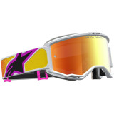 Masque Alpinestars vision 5 drag orange rouge miroir rouge