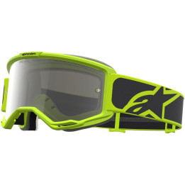 Masque Alpinestars vision 5 rora noir ylow fluo miroir argent